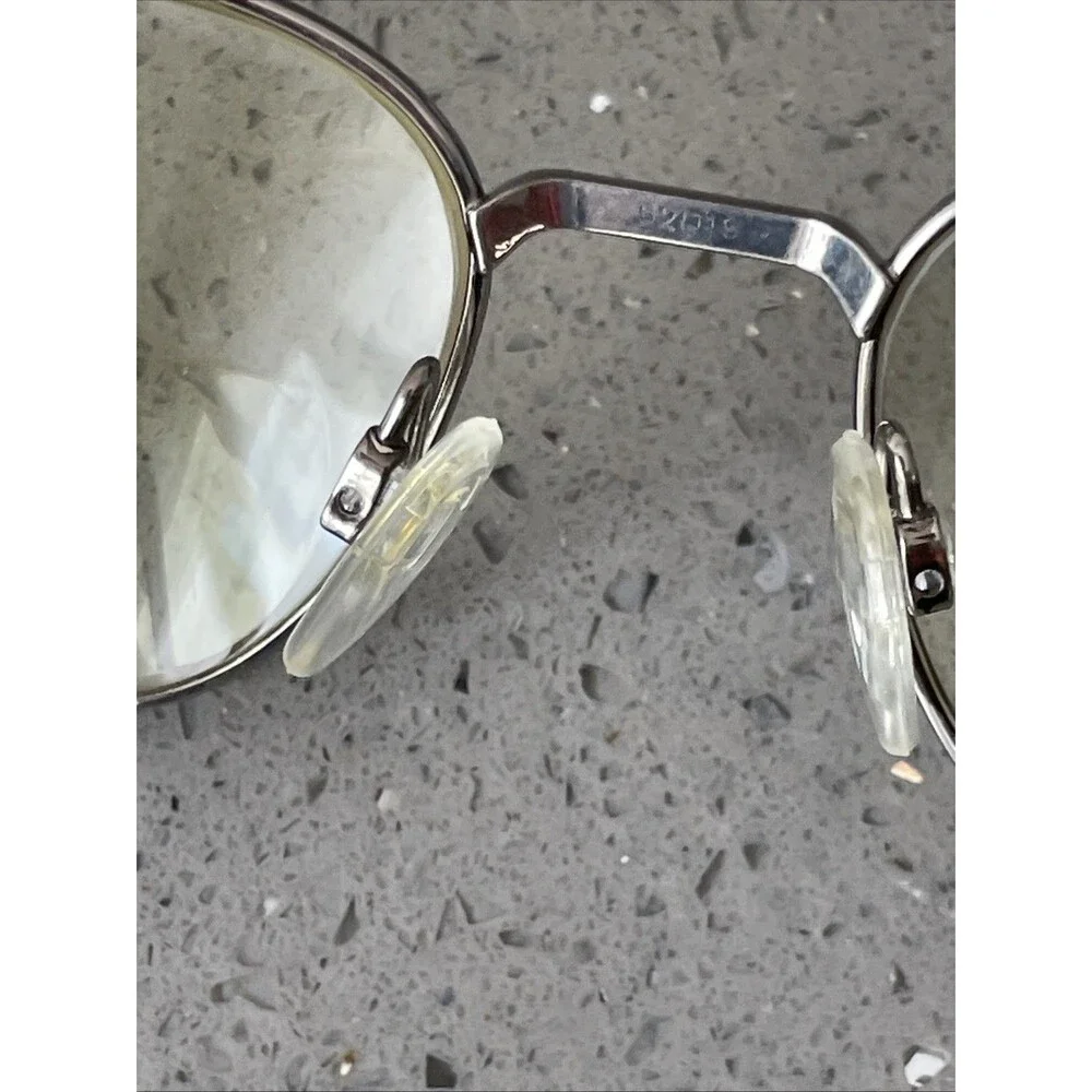 Luxottica titanium Eyeglasses Frames ONLY 1009 4014 52-19-135 silver full rim
